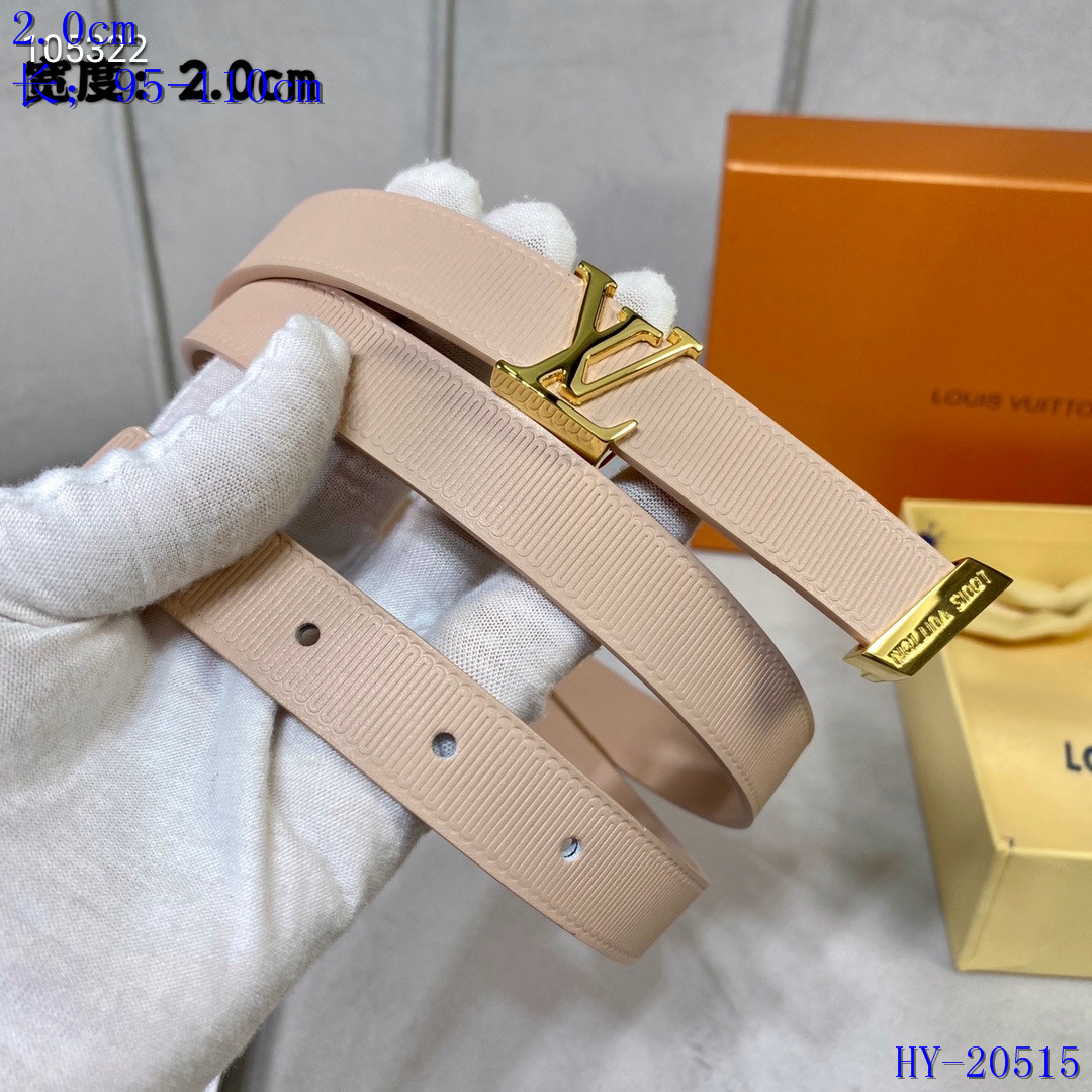 LV Belts 2.0 cm Width 008